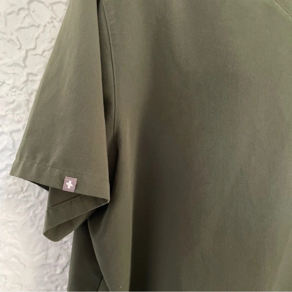 Men’s Figs Leon Three-Pocket Scrub Top Healthcare Nursing Size 3XL Green - Picture 5 of 8